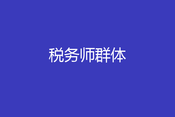 税务师群体