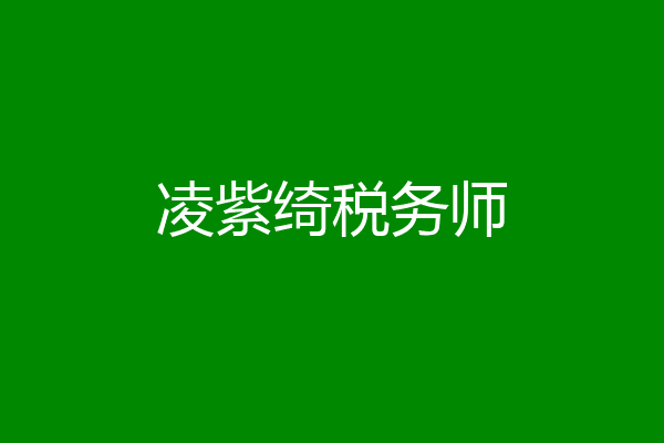 凌紫绮税务师