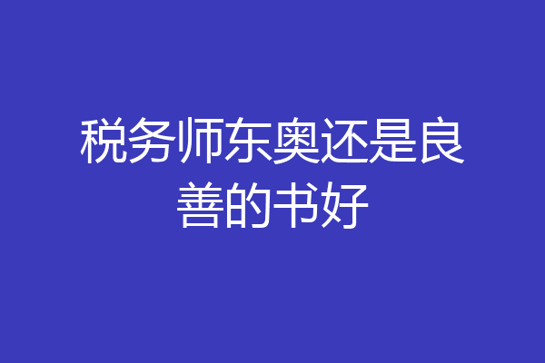 税务师东奥还是良善的书好