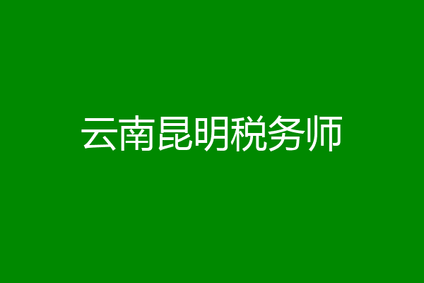 云南昆明税务师