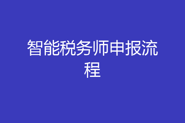 智能税务师申报流程