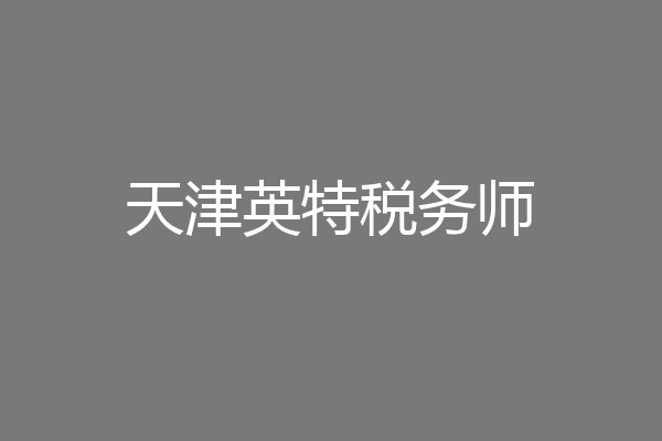 天津英特税务师