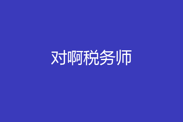 对啊税务师