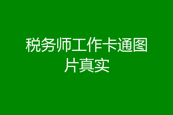 税务师工作卡通图片真实