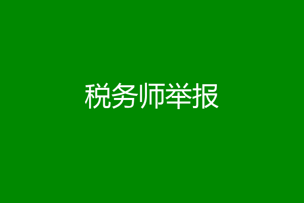 税务师举报