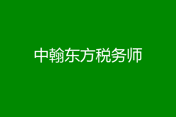 中翰东方税务师