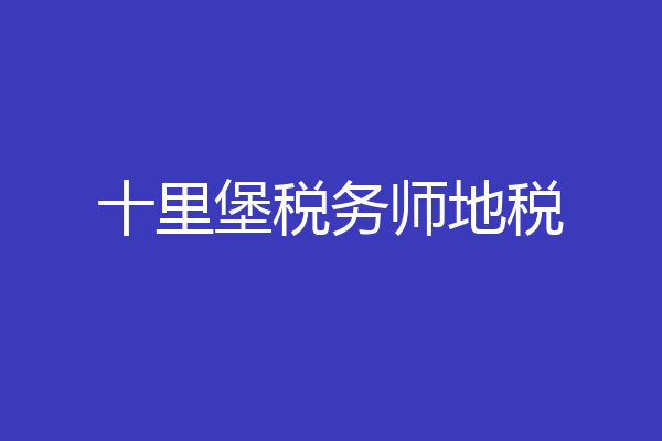 十里堡税务师地税