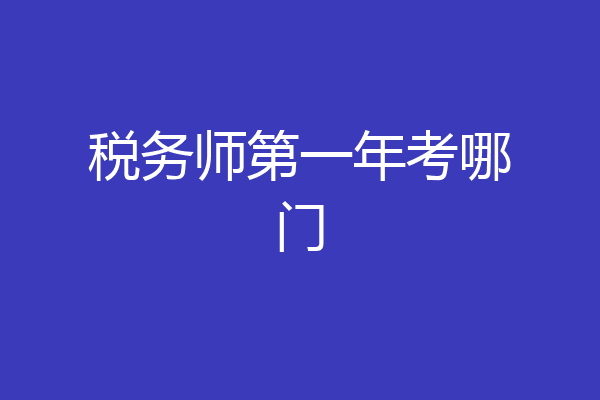税务师第一年考哪门