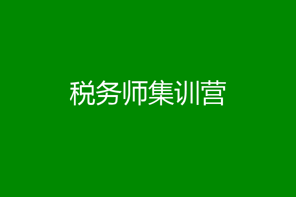 税务师集训营