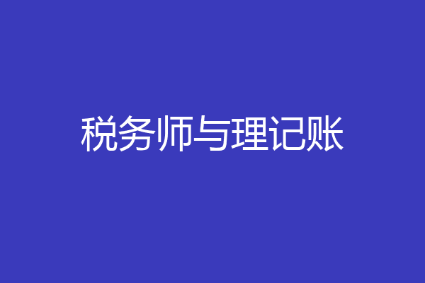 税务师与理记账