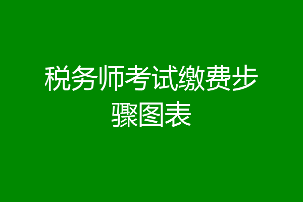 税务师考试缴费步骤图表