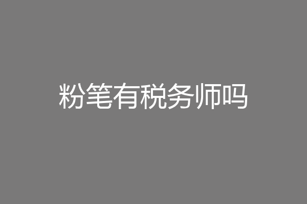 粉笔有税务师吗