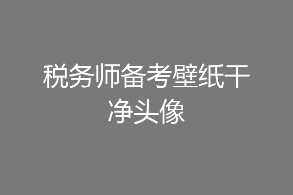税务师备考壁纸干净头像