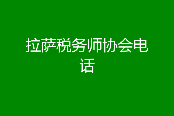 拉萨税务师协会电话
