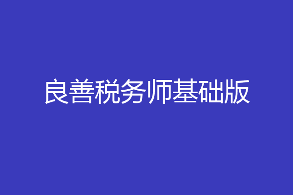 良善税务师基础版