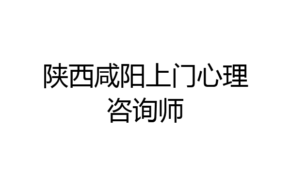 陕西咸阳上门心理咨询师