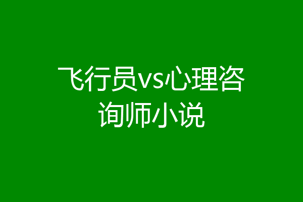 飞行员vs心理咨询师小说