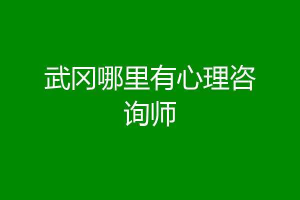 武冈哪里有心理咨询师