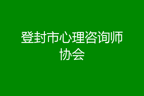 登封市心理咨询师协会