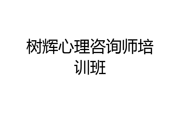 树辉心理咨询师培训班