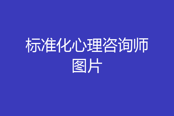 标准化心理咨询师图片