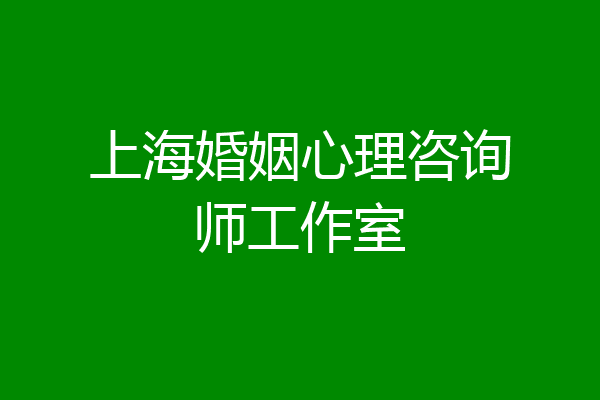 上海婚姻心理咨询师工作室