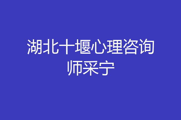 湖北十堰心理咨询师采宁