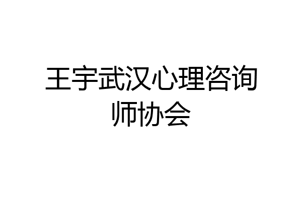 王宇武汉心理咨询师协会