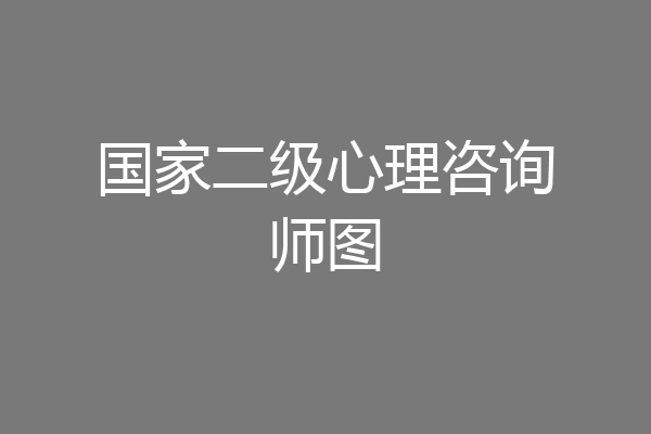 国家二级心理咨询师图