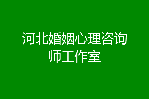 河北婚姻心理咨询师工作室