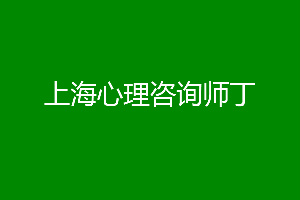 上海心理咨询师丁