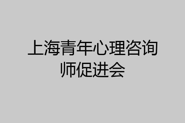 上海青年心理咨询师促进会