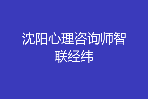 沈阳心理咨询师智联经纬