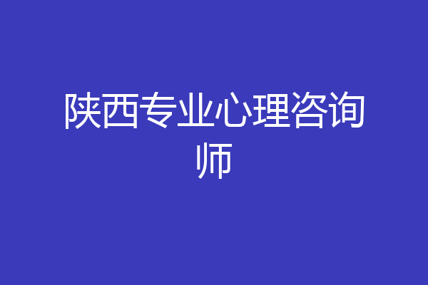 陕西专业心理咨询师