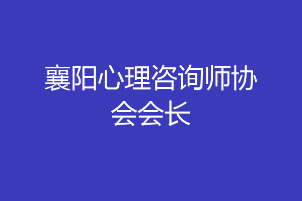 襄阳心理咨询师协会会长