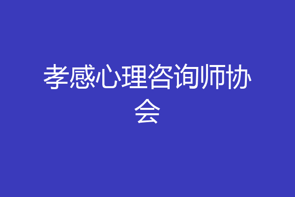 孝感心理咨询师协会