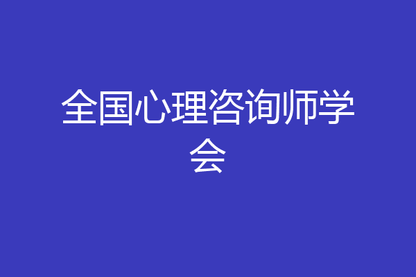 全国心理咨询师学会