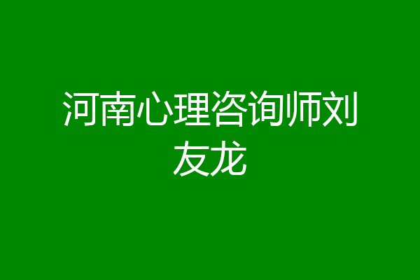 河南心理咨询师刘友龙