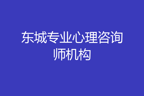 东城专业心理咨询师机构