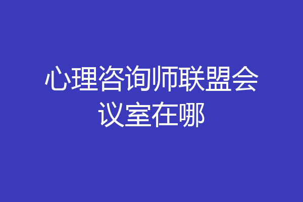 心理咨询师联盟会议室在哪
