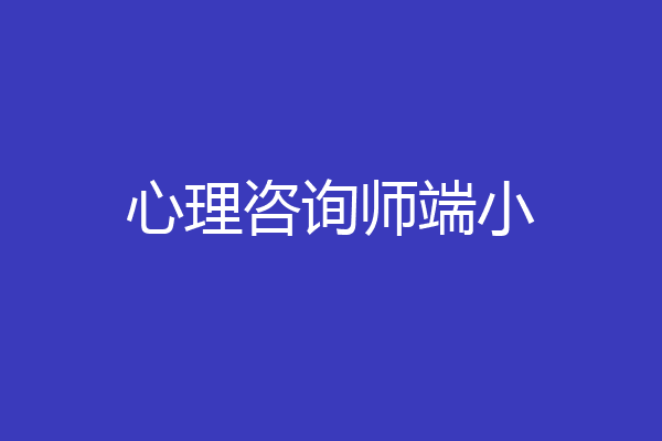 心理咨询师端小
