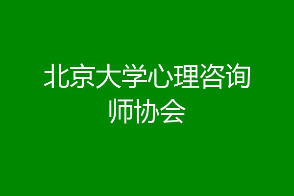 北京大学心理咨询师协会
