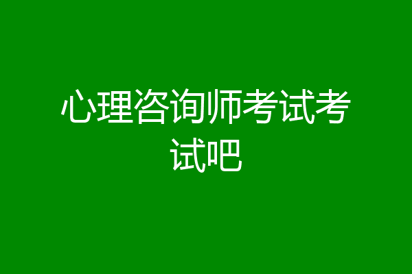 心理咨询师考试考试吧
