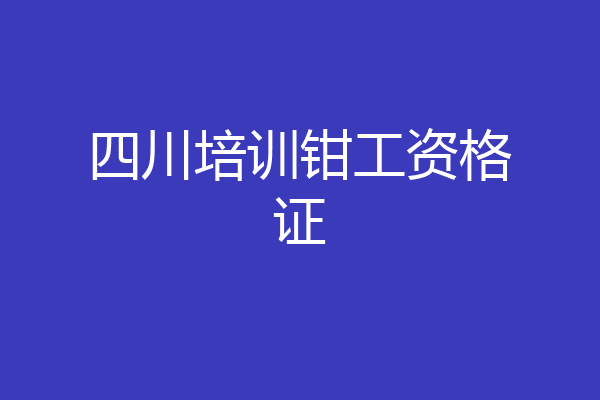 四川培训钳工资格证