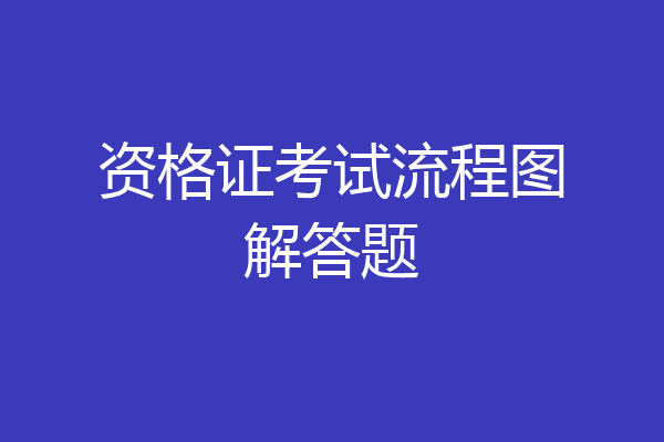 资格证考试流程图解答题