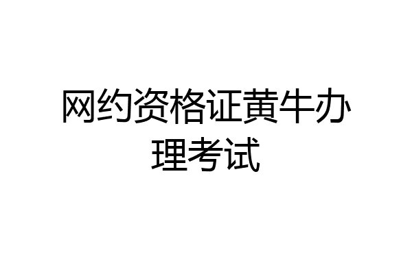 网约资格证黄牛办理考试