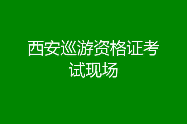 西安巡游资格证考试现场