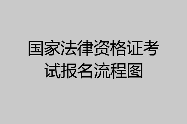 国家法律资格证考试报名流程图