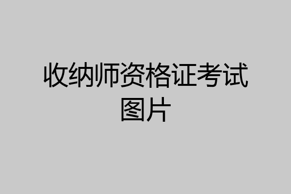收纳师资格证考试图片
