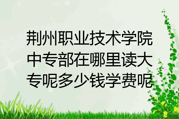 荆州职业技术学院中专部在哪里读大专呢多少钱学费呢